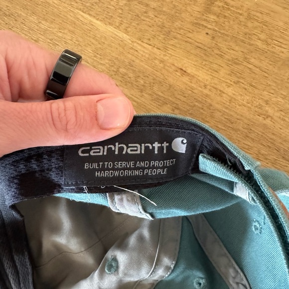 Carhartt Men's/ Women’s Unisex Cotton Canvas Cap (Sea Pine)​ - Picture 3 of 4